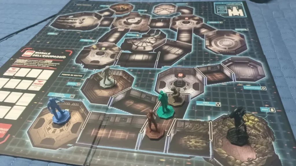 Alien destino della nostromo tabellone di gioco